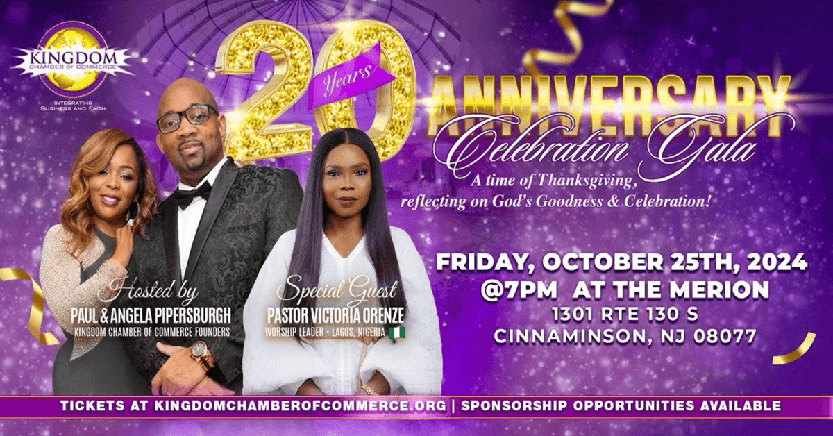 Kingdom Chamber of Commerce 20th Anniversary Gala Highlights Faith-Driven Business Movement