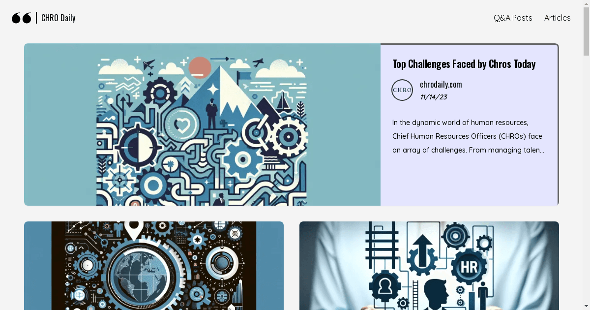 New Digital Platform CHRODaily.com Launches as Premier Resource for HR Leaders