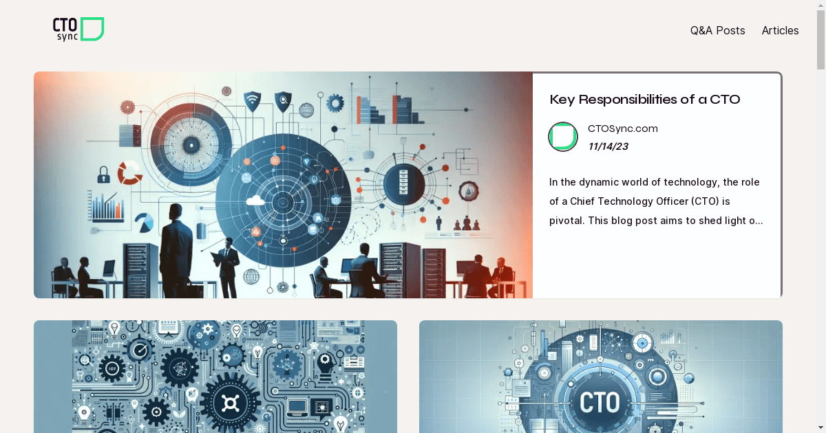 CTOSync.com Launches as Comprehensive Platform for Technology Leadership Insights and Networking