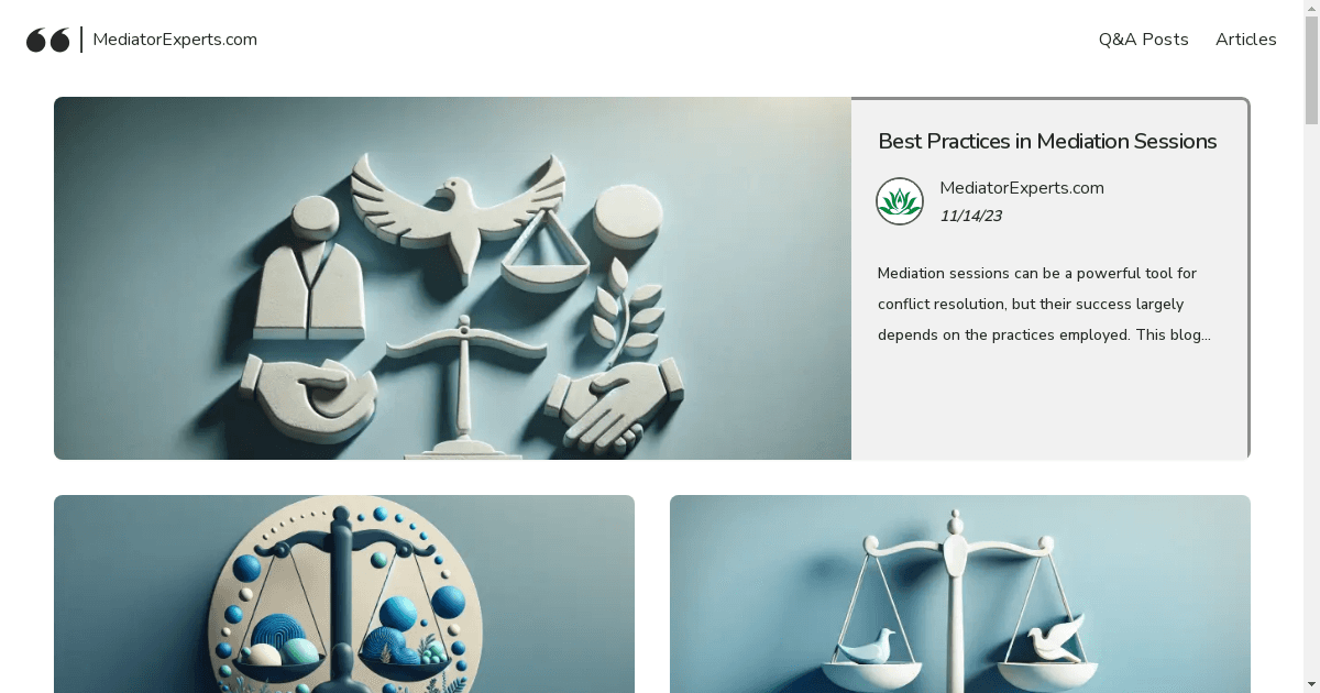 MediatorExperts.com Launches as Comprehensive Resource for Conflict Resolution Professionals