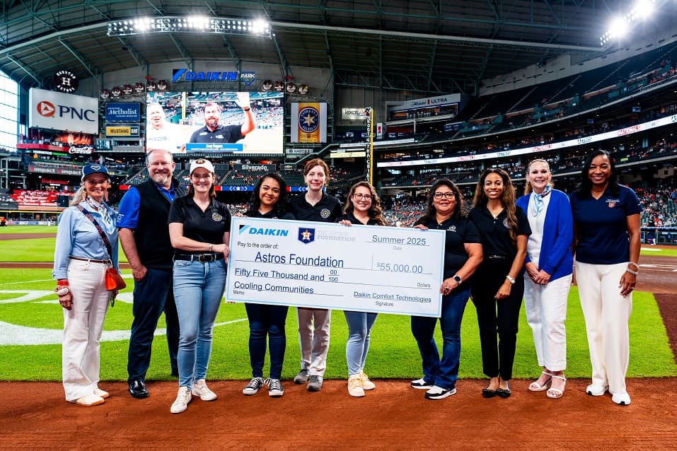 Daikin and Astros Foundation Launch 'Cooling Communities' Program with HVAC Upgrade for Houston Community Center
