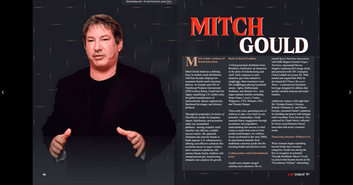 NPI Founder Mitch Gould Named to CIO Today's Top 50 World Leaders for 2025
