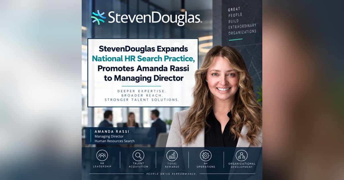 StevenDouglas Elevates Amanda Rassi to Lead National HR Search Practice