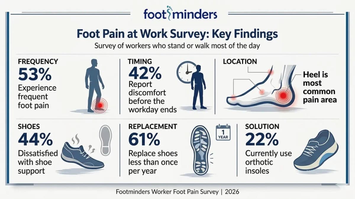 Survey: Majority of Workers on Their Feet Suffer Foot Pain, Few Use Orthotics
