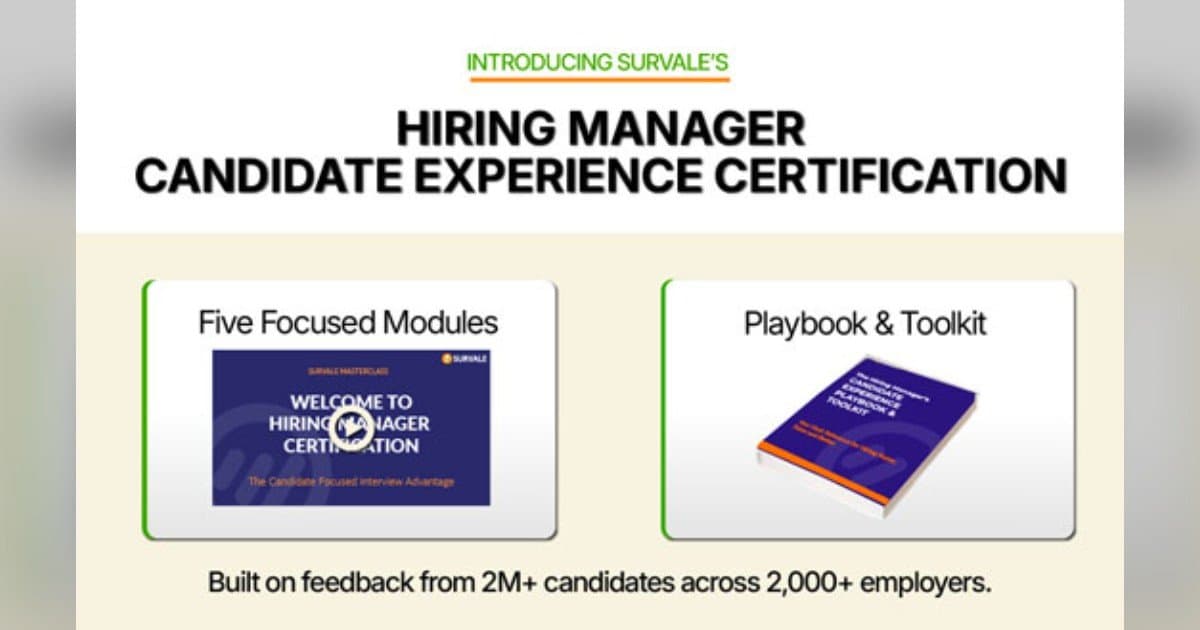 Survale Launches Hiring Manager Candidate Experience Certification to Improve Recruiting Outcomes