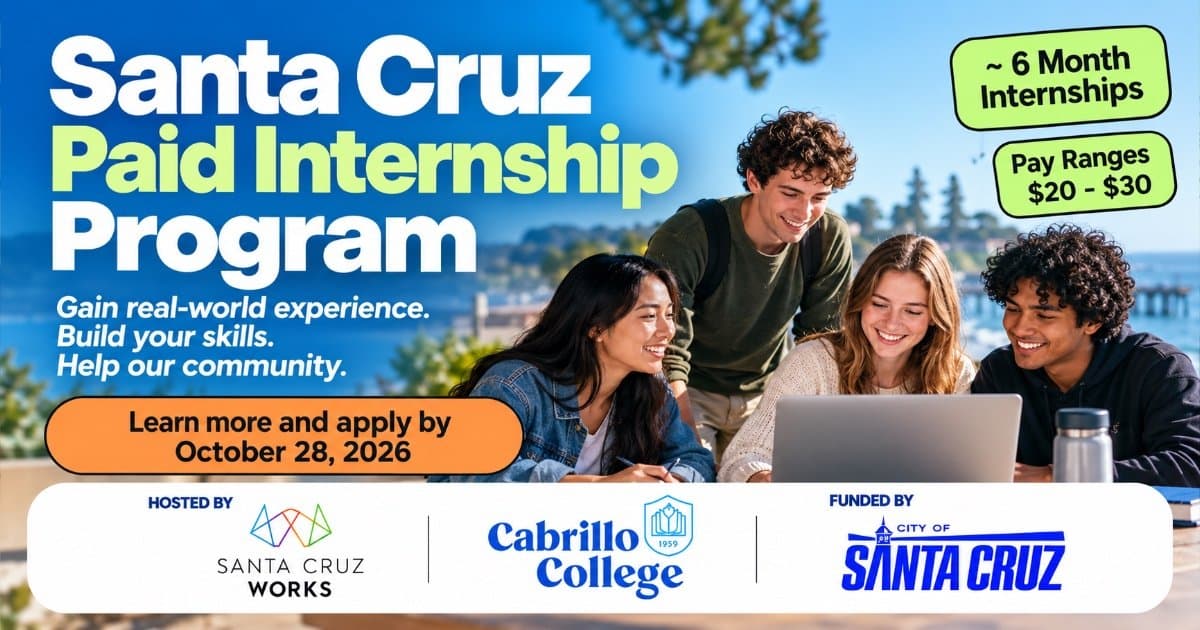 Paid Internship Program Expands in Santa Cruz County with Cabrillo College Partnership