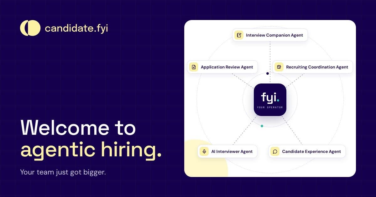candidate.fyi Launches Agentic Hiring Platform with Shared Knowledge Layer and Candidate Trust Profile