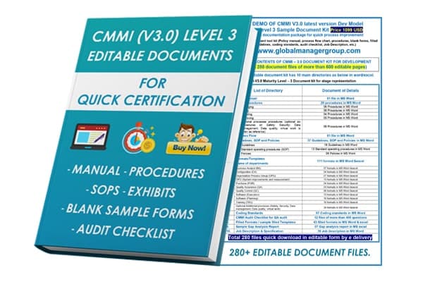 GlobalManagerGroup Launches Updated CMMI Version 3.0 Documentation Kit for Process Maturity