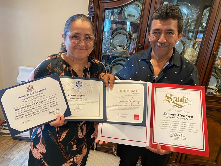 Santa Ana Chamber Honors Restaurant Owner with Difference Makers Award, Highlighting Business Networking's Role in Community Development