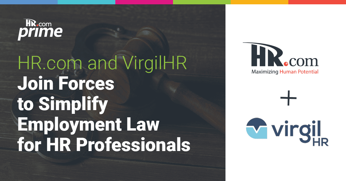 HR.com and VirgilHR Partner to Launch Enhanced Prime HR Memberships with Integrated Compliance Technology